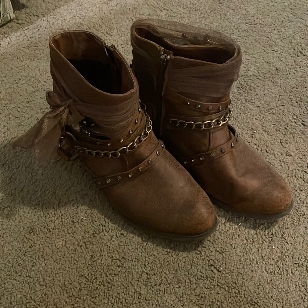 Not Rated Brown booties